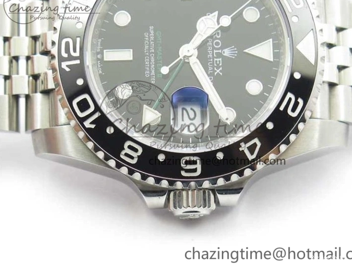 0108 Trendsetting GMT-Master II 116710 LN Black Ceramic 904L D1F 1:1 Best Edition On Jubilee Bracelet SA 2957